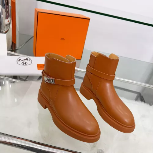 Replica Hermes Boots For Women #1382116 $100.00 USD for Wholesale