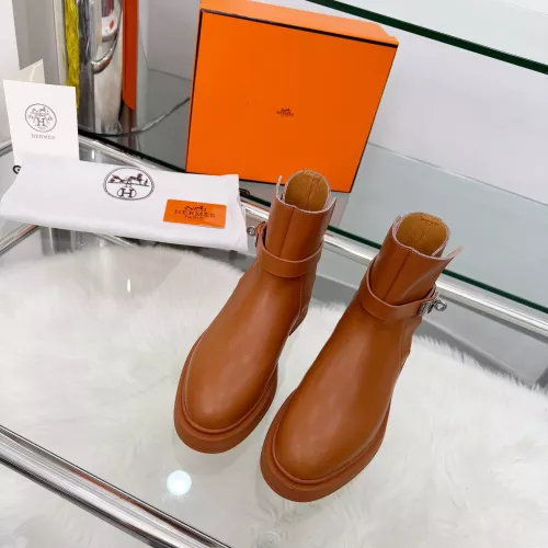 Replica Hermes Boots For Women #1382116 $100.00 USD for Wholesale