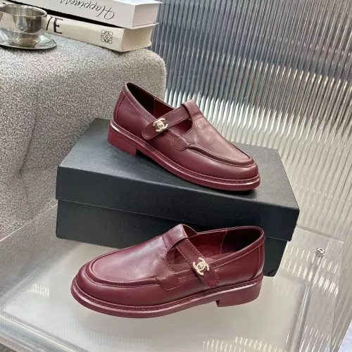 Replica Chanel Leather Shoes For Women #1382183 $102.00 USD for Wholesale