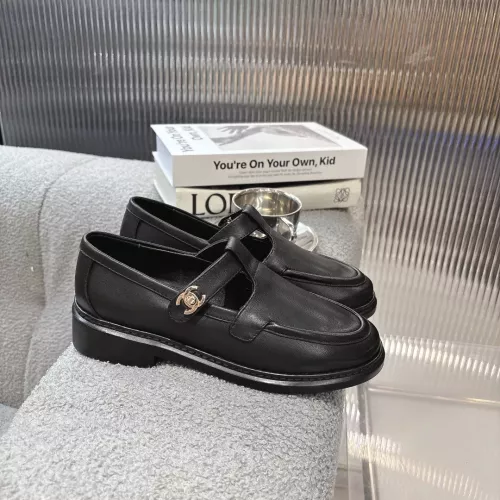 Replica Chanel Leather Shoes For Women #1382184 $102.00 USD for Wholesale