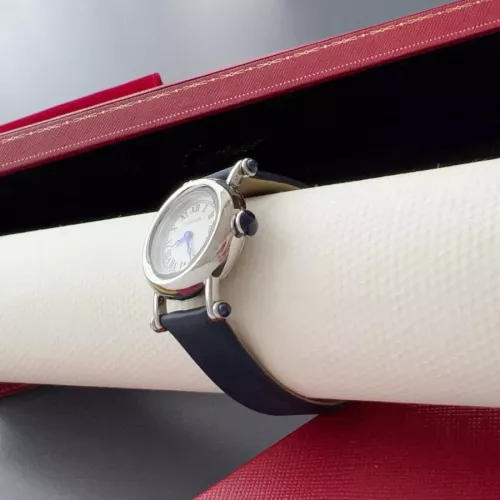 Replica Cartier AAA Quality Watches In Navy For Women #1382437 $135.00 USD for Wholesale