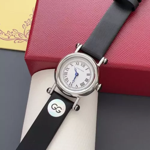 Replica Cartier AAA Quality Watches In Black For Women #1382438 $135.00 USD for Wholesale