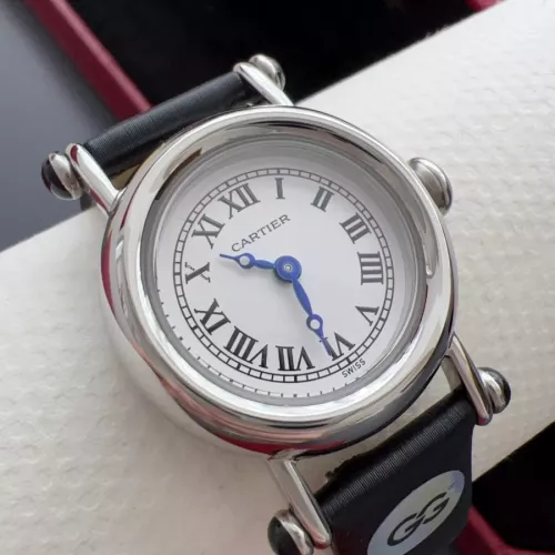 Replica Cartier AAA Quality Watches In Black For Women #1382438 $135.00 USD for Wholesale