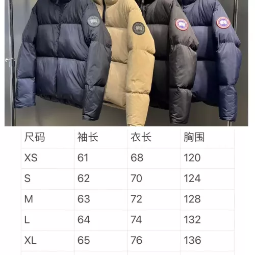 Replica Canada Goose Down Feather Coat Long Sleeved For Unisex #1382492 $172.00 USD for Wholesale