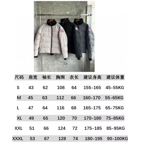 Replica Canada Goose Down Feather Coat Long Sleeved For Men #1382494 $162.00 USD for Wholesale