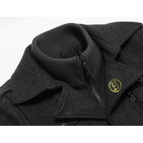 Replica Hermes Coats Long Sleeved For Men #1385551 $80.00 USD for Wholesale