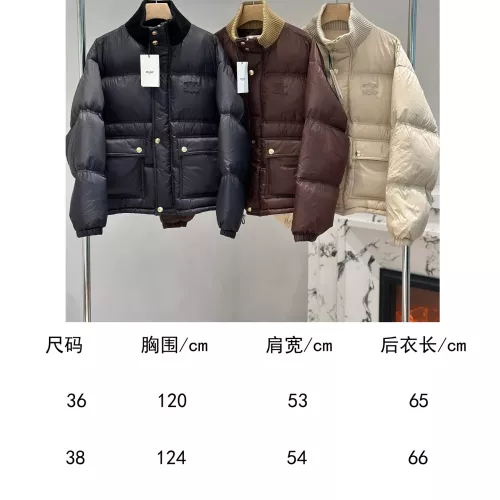 Replica Celine Down Feather Coat Long Sleeved For Women #1386139 $240.00 USD for Wholesale