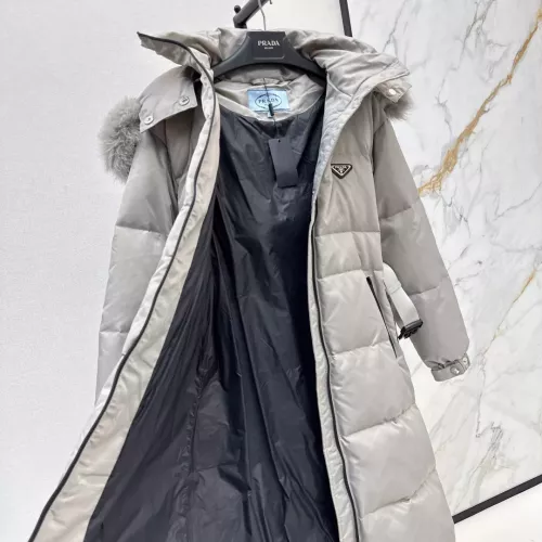 Replica Prada Down Feather Coat Long Sleeved For Women #1387259 $261.16 USD for Wholesale
