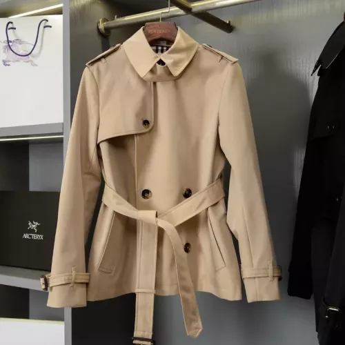 Burberry Trench Coat Long Sleeved For Women #1387277 $162.00 USD, Wholesale Replica Burberry Trench Coat