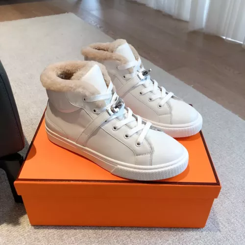 Replica Hermes High Tops Shoes For Women #1387547 $145.00 USD for Wholesale