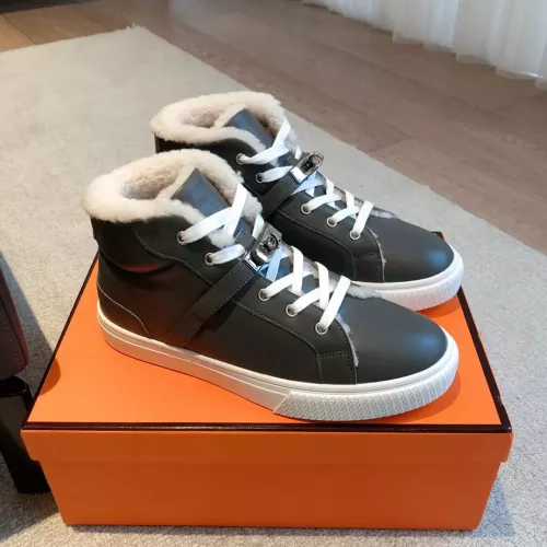 Replica Hermes High Tops Shoes For Women #1387551 $145.00 USD for Wholesale