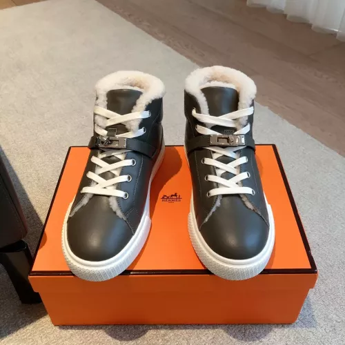 Replica Hermes High Tops Shoes For Women #1387551 $145.00 USD for Wholesale