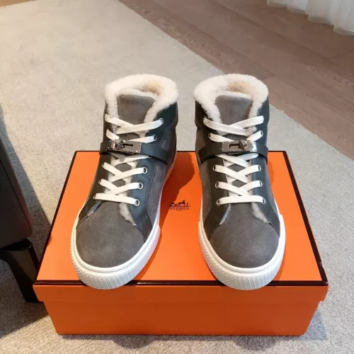 Replica Hermes High Tops Shoes For Men #1387556 $145.00 USD for Wholesale