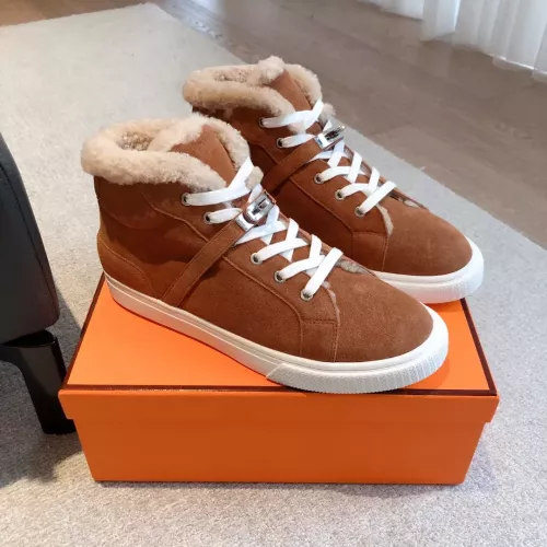 Replica Hermes High Tops Shoes For Men #1387558 $145.00 USD for Wholesale