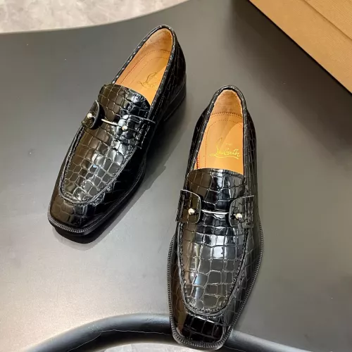 Replica Christian Louboutin Leather Shoes For Men #1387581 $172.00 USD for Wholesale
