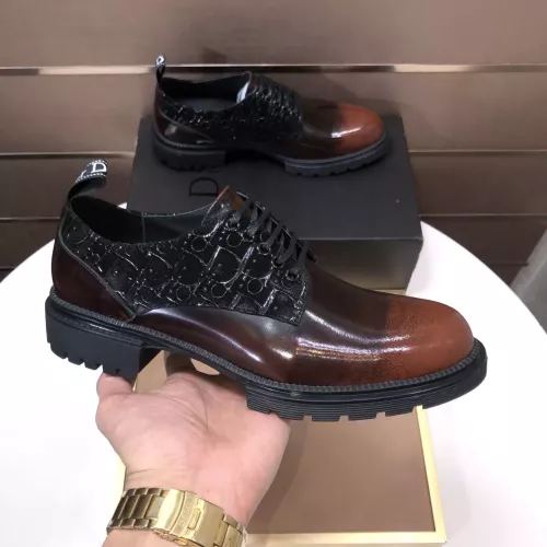 Replica Christian Dior Leather Shoes For Men #1387862 $128.00 USD for Wholesale
