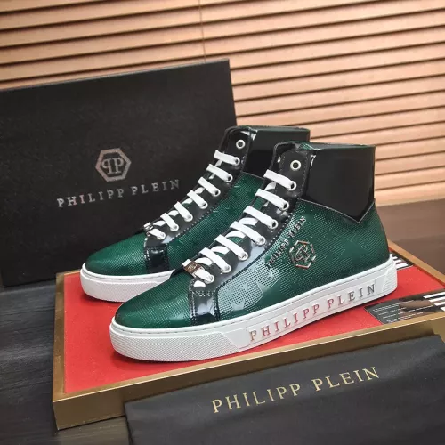 Philipp Plein PP High Tops Shoes For Men #1387891 $92.00 USD, Wholesale Replica Philipp Plein PP High Tops Shoes