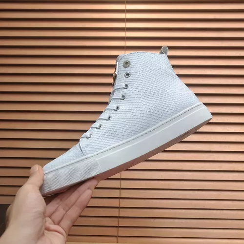 Replica Philipp Plein PP High Tops Shoes For Men #1387901 $92.00 USD for Wholesale