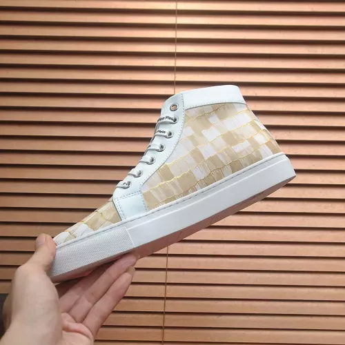 Replica Philipp Plein PP High Tops Shoes For Men #1387907 $92.00 USD for Wholesale
