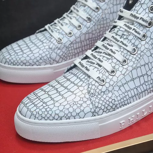 Replica Philipp Plein PP High Tops Shoes For Men #1387910 $92.00 USD for Wholesale