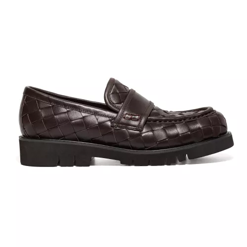 Replica Bottega Veneta BV Leather Shoes For Men #1387962 $135.00 USD for Wholesale