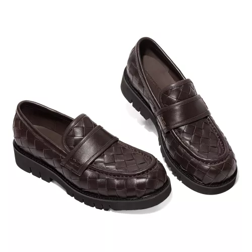 Bottega Veneta BV Leather Shoes For Women #1387963 $135.00 USD, Wholesale Replica Bottega Veneta BV Leather Shoes