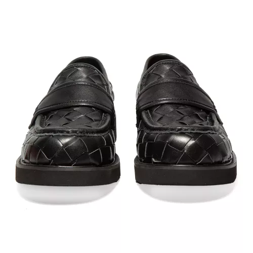 Replica Bottega Veneta BV Leather Shoes For Women #1387965 $135.00 USD for Wholesale