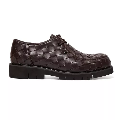 Replica Bottega Veneta BV Leather Shoes For Men #1387966 $145.00 USD for Wholesale