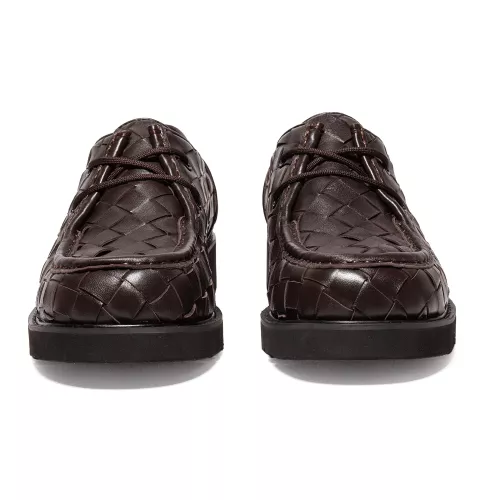 Replica Bottega Veneta BV Leather Shoes For Women #1387967 $145.00 USD for Wholesale