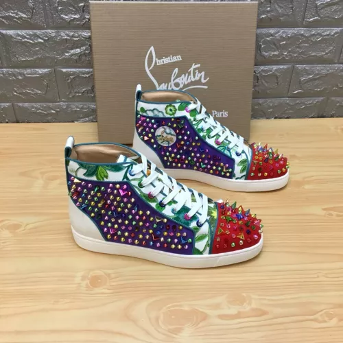 Christian Louboutin High Top Shoes For Men #1388030 $96.00 USD, Wholesale Replica Christian Louboutin High Top Shoes