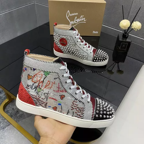 Christian Louboutin High Top Shoes For Men #1388034 $96.00 USD, Wholesale Replica Christian Louboutin High Top Shoes
