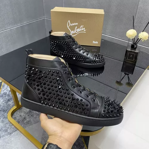 Christian Louboutin High Top Shoes For Men #1388046 $98.00 USD, Wholesale Replica Christian Louboutin High Top Shoes