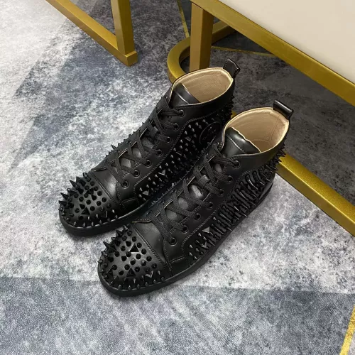 Replica Christian Louboutin High Top Shoes For Men #1388046 $98.00 USD for Wholesale