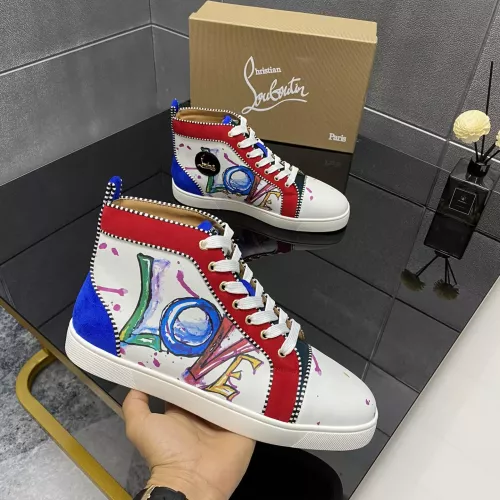 Christian Louboutin High Top Shoes For Men #1388053 $100.00 USD, Wholesale Replica Christian Louboutin High Top Shoes