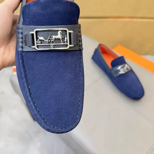 Replica Hermes Leather Shoes For Men #1388089 $98.00 USD for Wholesale