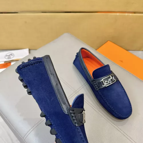 Replica Hermes Leather Shoes For Men #1388089 $98.00 USD for Wholesale