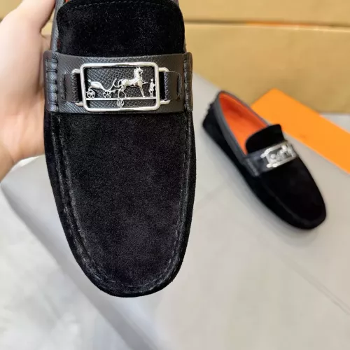 Replica Hermes Leather Shoes For Men #1388090 $98.00 USD for Wholesale