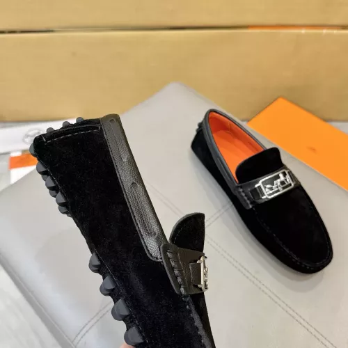 Replica Hermes Leather Shoes For Men #1388090 $98.00 USD for Wholesale