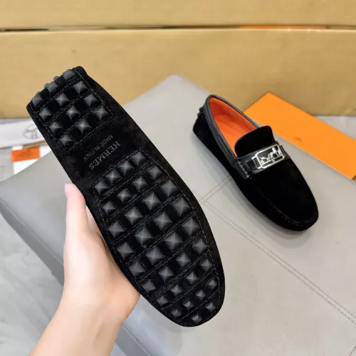 Replica Hermes Leather Shoes For Men #1388090 $98.00 USD for Wholesale