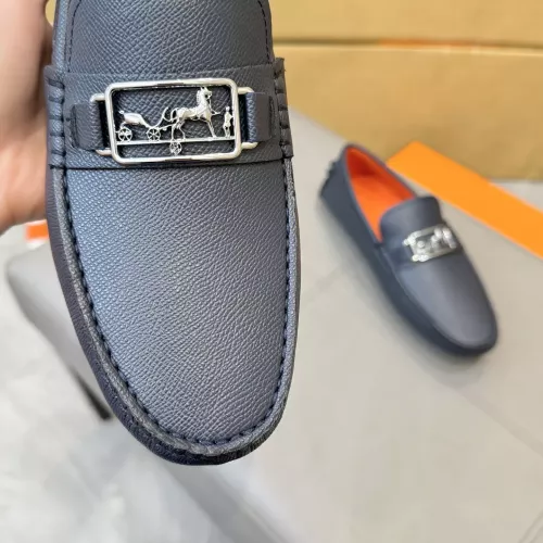 Replica Hermes Leather Shoes For Men #1388091 $98.00 USD for Wholesale