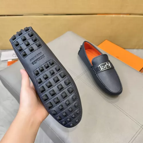 Replica Hermes Leather Shoes For Men #1388091 $98.00 USD for Wholesale