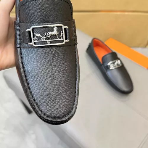Replica Hermes Leather Shoes For Men #1388092 $98.00 USD for Wholesale