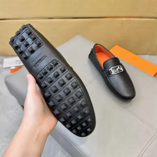 Replica Hermes Leather Shoes For Men #1388092 $98.00 USD for Wholesale
