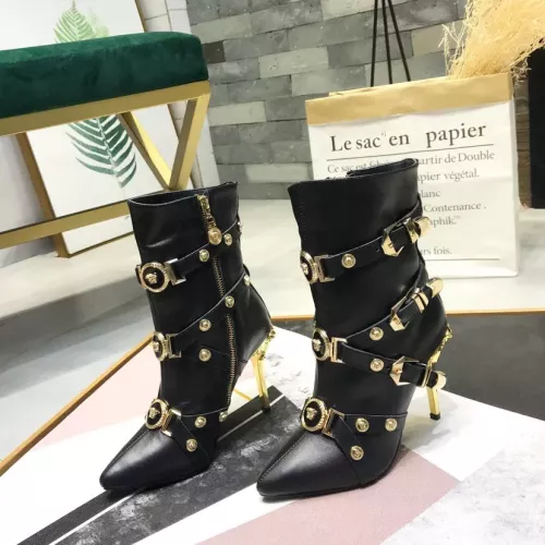 Versace Boots For Women #1388586 $125.00 USD, Wholesale Replica Versace Boots