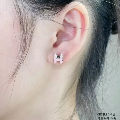 Replica Hermes Earrings For Women #1389226 $34.00 USD for Wholesale