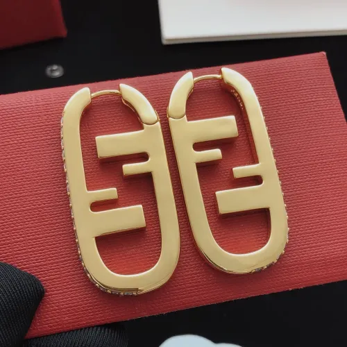 Replica Fendi Earrings For Women #1390556 $34.00 USD for Wholesale