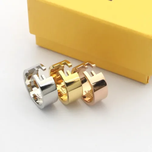 Replica Fendi Rings In Gold #1390579 $23.00 USD for Wholesale