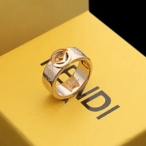Fendi Rings In Rose Gold #1390581