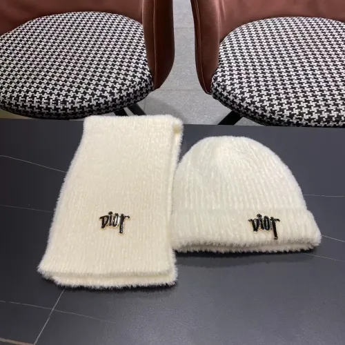 Replica Christian Dior Hat and Scarf Set #1391458 $52.00 USD for Wholesale