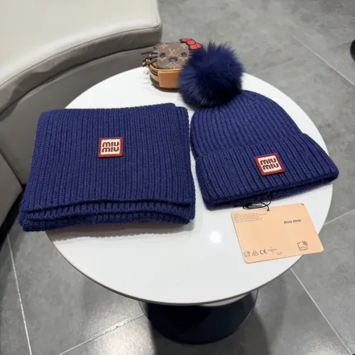 Replica MIU MIU Hat and Scarf Set #1391478 $64.00 USD for Wholesale
